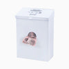 Scensibles® Sanitary Napkin Receptacle & Bag Dispenser (CDWM) - White Metal